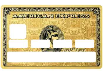 Stickers Carte Bancaire American Express Gold