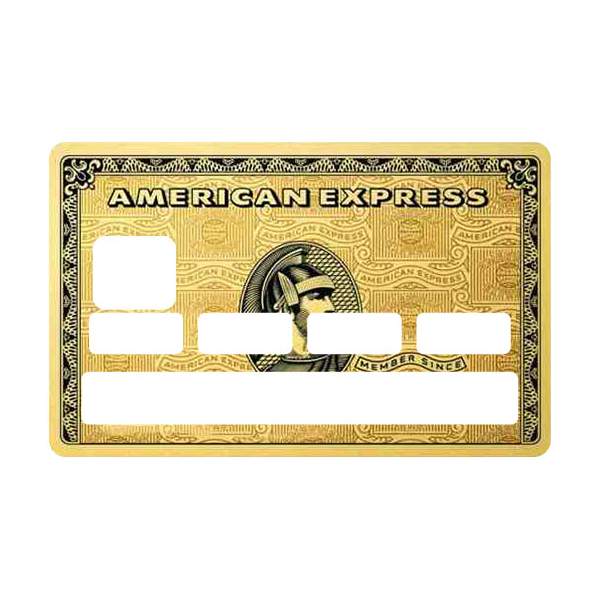 Stickers Carte Bancaire American Express Gold